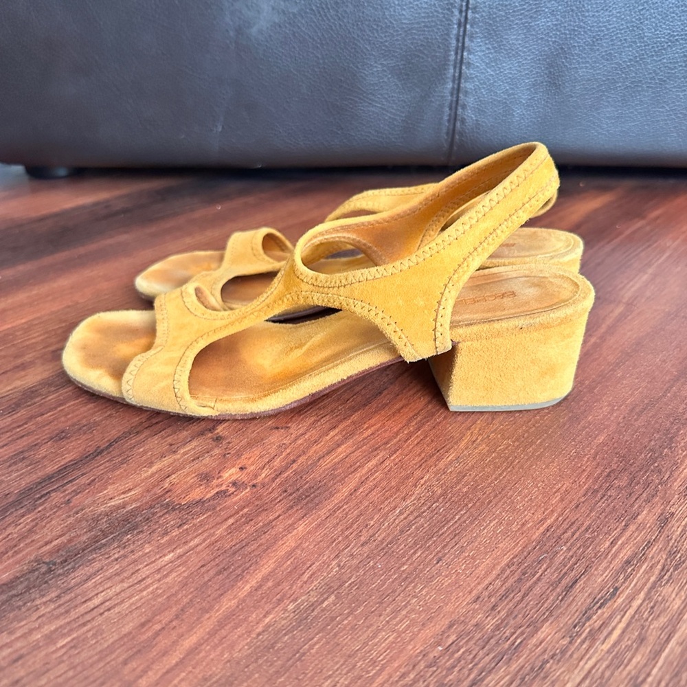 Rachel Comey Mustard Suede Sandals